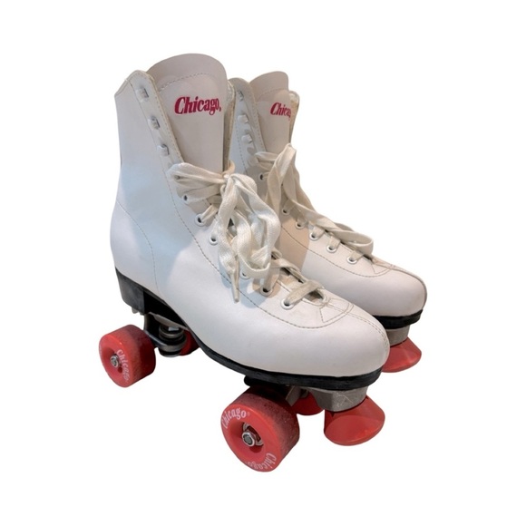 Chicago Roller Skates White & Pink Women’s‎ Sz 10 - Picture 1 of 9